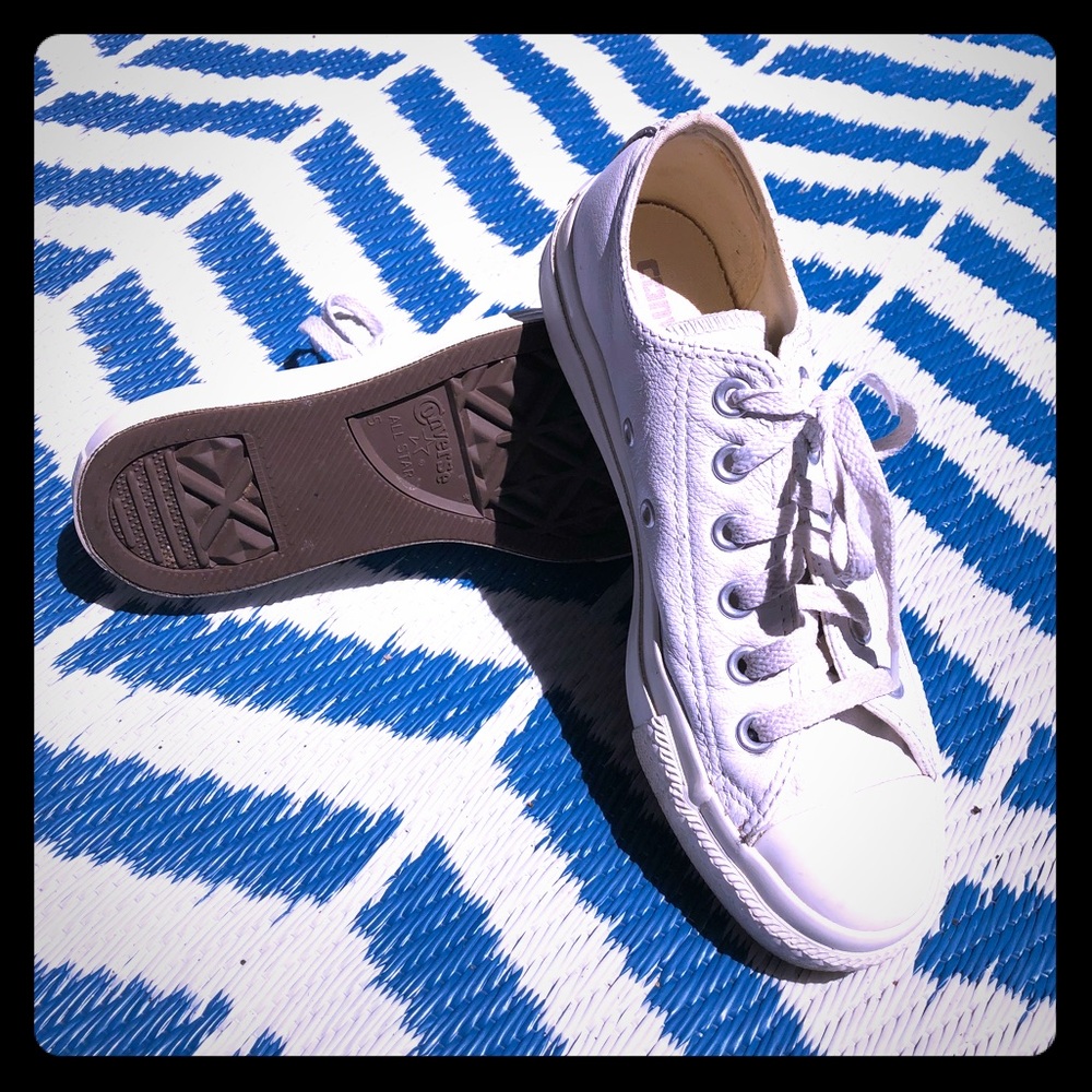 Converse White LEATHER AllStars